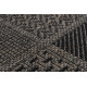 Tapis graphique intérieur et extérieur plat Aline