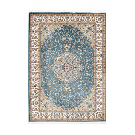 Tapis oriental en polyester avec franges Lakos