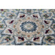 Tapis oriental en polyester avec franges Lakos