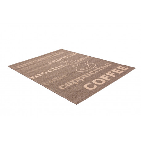 Tapis aux velours fins Fipoca Espresso