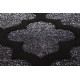 Tapis en polypropylène brillant argenté baroque Melyna