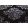 Tapis en polypropylène brillant argenté baroque Melyna