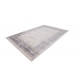 Tapis gris vintage avec franges en polyester Matthew