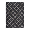 Tapis shaggy graphite en polyester doux Grace