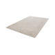 Tapis effet soie en viscose fait main beige Premium