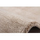 Tapis effet soie en viscose fait main beige Premium