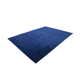 Tapis en laine ethnique doux bleu Supreme