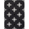 Tapis graphite scandinave à courtes mèches Flow