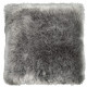 Coussin effet peau de mouton en acrylique shaggy Berenike