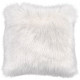 Coussin brillant effet peau de mouton shaggy Kaunas