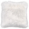 Coussin brillant effet peau de mouton shaggy Kaunas