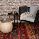 Tapis rayé intérieur et extérieur rouge Balve