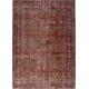 Tapis plat intérieur et extérieur rouge vintage Chieko