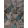 Tapis scandinave intérieur et extérieur gris plat Minden