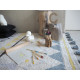 Tapis avec franges lavable en machine terracota Azteca Lorena Canals