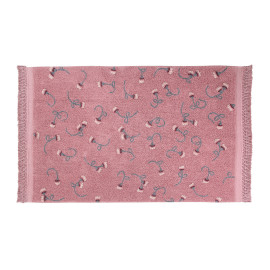 Tapis avec franges floral English Garden Lorena Canals