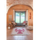 Tapis avec franges beige design Lobster Lorena Canals