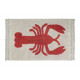 Tapis avec franges beige design Lobster Lorena Canals
