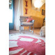 Tapis avec franges beige design Lobster Lorena Canals