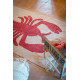 Tapis avec franges beige design Lobster Lorena Canals