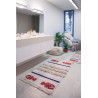 Tapis lavable en machine beige avec franges Mini Lobster XS Lorena Canals