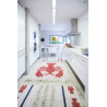 Tapis lavable en machine beige avec franges Mini Lobster XS Lorena Canals