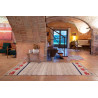 Tapis lavable en machine beige avec franges Mini Lobster L Lorena Canals
