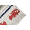 Tapis lavable en machine beige avec franges Mini Lobster L Lorena Canals