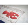 Tapis lavable en machine beige avec franges Mini Lobster L Lorena Canals