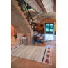 Tapis lavable en machine beige avec franges Mini Lobster L Lorena Canals