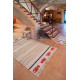 Tapis lavable en machine beige avec franges Mini Lobster L Lorena Canals
