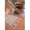 Tapis lavable en machine beige avec franges Mini Lobster L Lorena Canals
