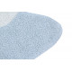 Tapis enfant en forme d'étoile bleu Happy Star Lorena Canals