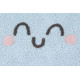Tapis enfant en forme d'étoile bleu Happy Star Lorena Canals