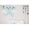 Tapis enfant en forme d'étoile bleu Happy Star Lorena Canals