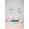 Tapis enfant en forme d'étoile bleu Happy Star Lorena Canals