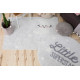 Tapis rond enfant lavable en machine gris Little Superstar Lorena Canals