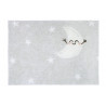 Tapis lavable en machine enfant gris Happy Moon Lorena Canals