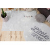 Tapis lavable en machine enfant gris Happy Moon Lorena Canals