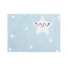 Tapis lavable en machine enfant gris Happy Star Lorena Canals