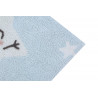 Tapis lavable en machine enfant gris Happy Star Lorena Canals
