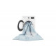 Tapis lavable en machine enfant gris Happy Star Lorena Canals