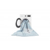 Tapis lavable en machine enfant gris Happy Star Lorena Canals