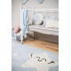 Tapis lavable en machine enfant gris Happy Star Lorena Canals