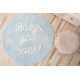 Tapis rond enfant lavable en machine bleu Baby, you rock! Lorena Canals