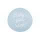 Tapis rond enfant lavable en machine bleu Baby, you rock! Lorena Canals