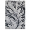 Tapis floral gris à courtes mèches Burling