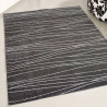 Tapis design gris courbe intérieur Triam