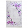 Tapis plat rose avec franges floral pour salon Zandweg