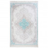 Tapis baroque avec franges plat pour salon Rozenn